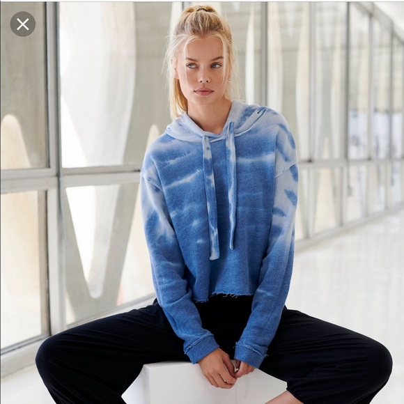 free people cropped hoodie